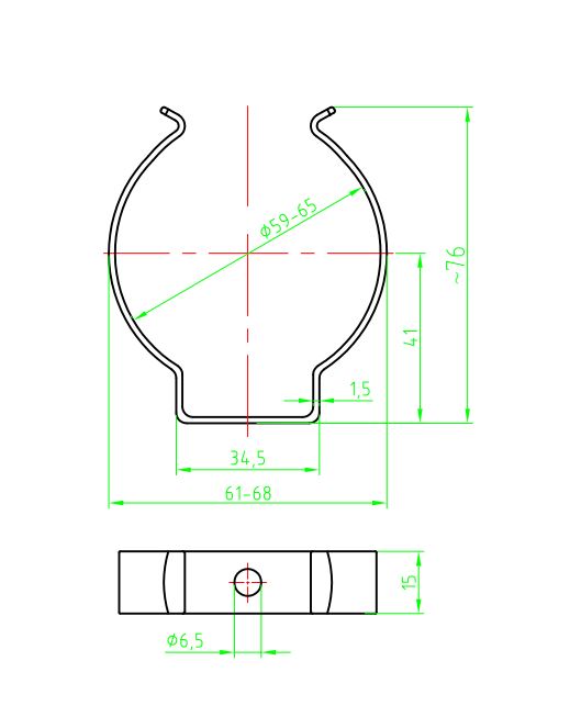 Pince à ressort K3 V2A (séries 30/31/32/35)