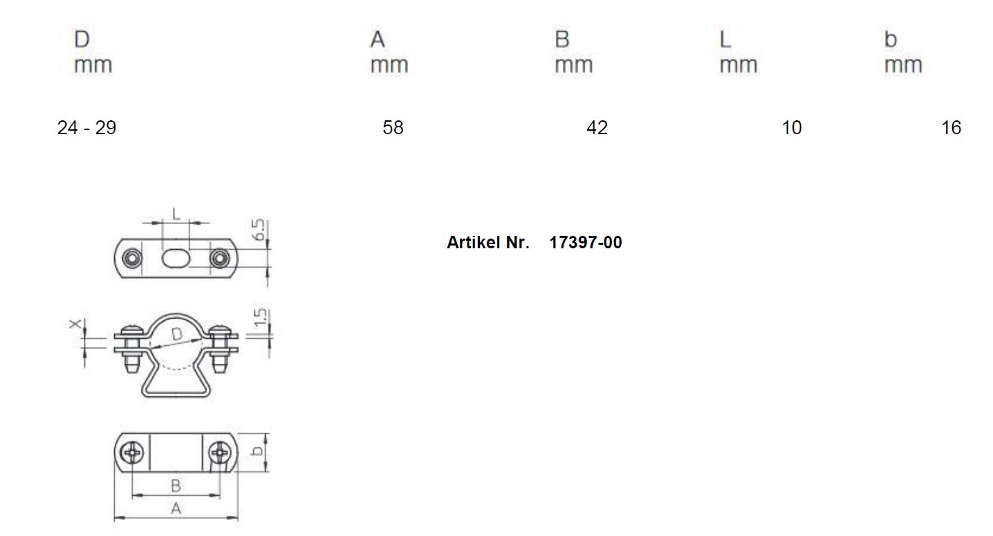 Support H14 en acier inoxydable V4A (série 23 LED) 