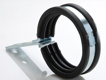 Support H13 avec manchette. Manchette en caoutchouc (noir)